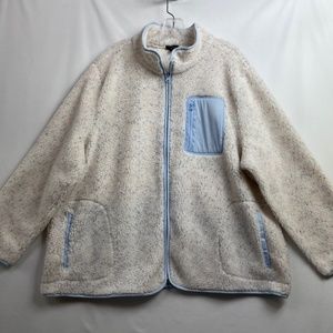 Talbots Fleece Jacket Womens 3X Sherpa Full Zip NEW